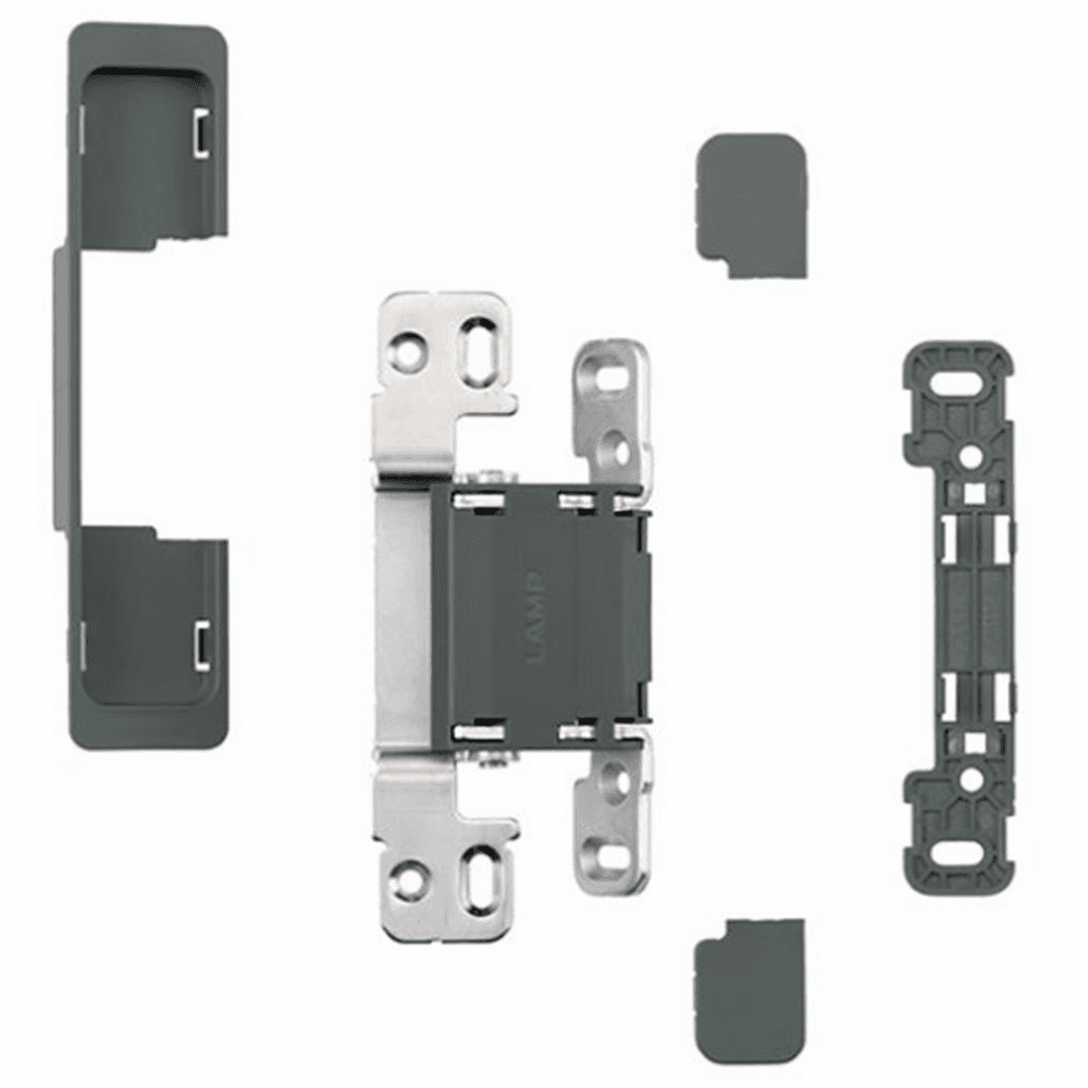 HES2S 3-Way Adjustable Concealed 125° Opening Hinge (Frame-Surface Mount), Dark Grey Alt 6 - Image