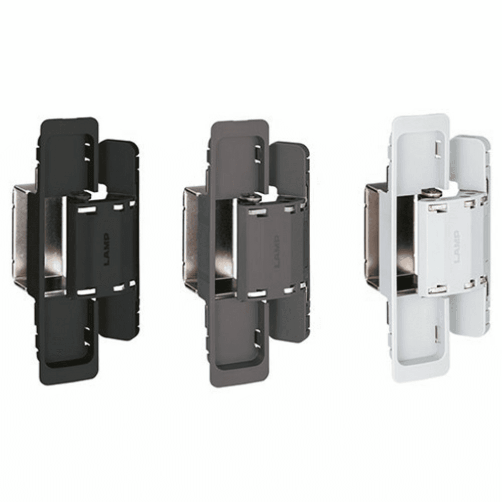 HES2S 3-Way Adjustable Concealed 125° Opening Hinge (Frame-Surface Mount), Light Grey Alt 4 - Image