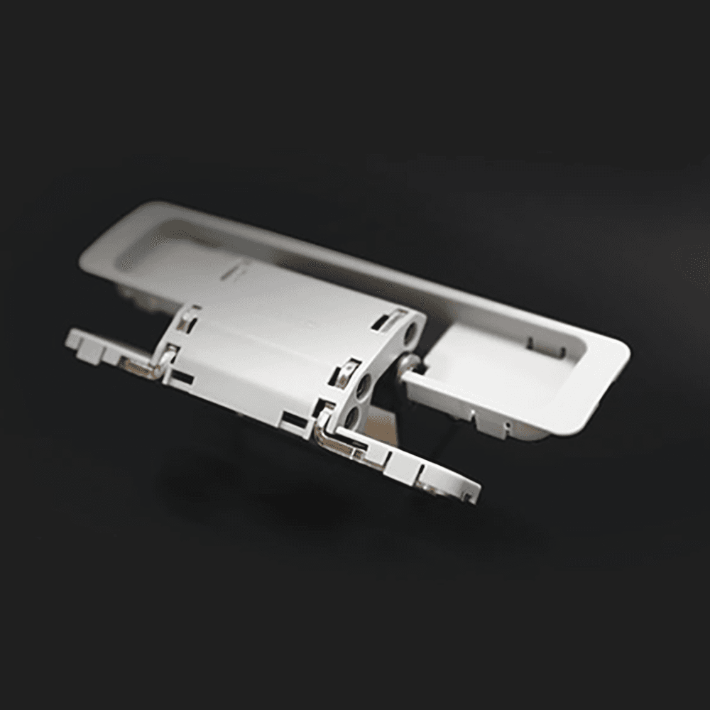HES2S 3-Way Adjustable Concealed 125° Opening Hinge (Frame-Surface Mount), Light Grey Alt 6 - Image