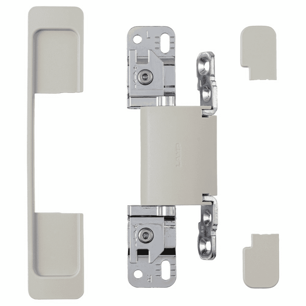 HES2S 3-Way Adjustable Concealed 110° Opening Hinge (Frame-Surface Mount), Warm Grey Alt 3 - Image