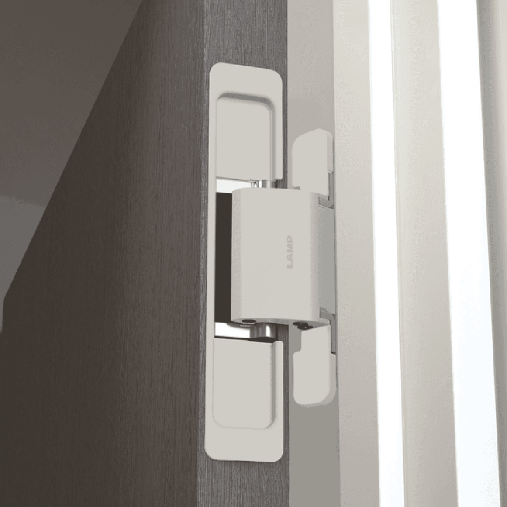 HES2S 3-Way Adjustable Concealed 110° Opening Hinge (Frame-Surface Mount), Warm Grey Alt 6 - Image