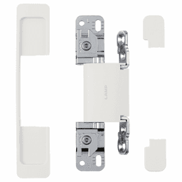 HES2S 3-Way Adjustable Concealed 110° Opening Hinge (Frame-Surface Mount), White Alt 3 - Image