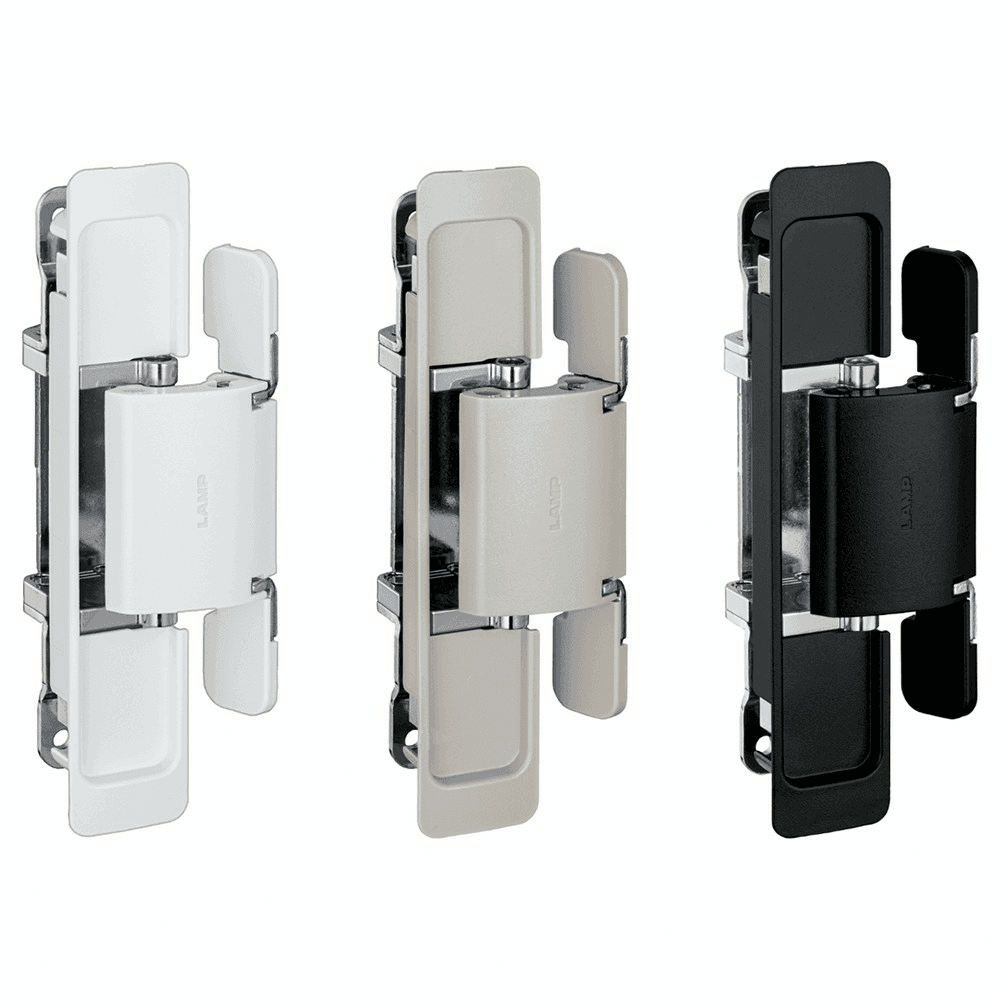 HES2S 3-Way Adjustable Concealed 110° Opening Hinge (Frame-Surface Mount), White Alt 5 - Image