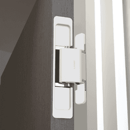 HES2S 3-Way Adjustable Concealed 110° Opening Hinge (Frame-Surface Mount), White Alt 6 - Image