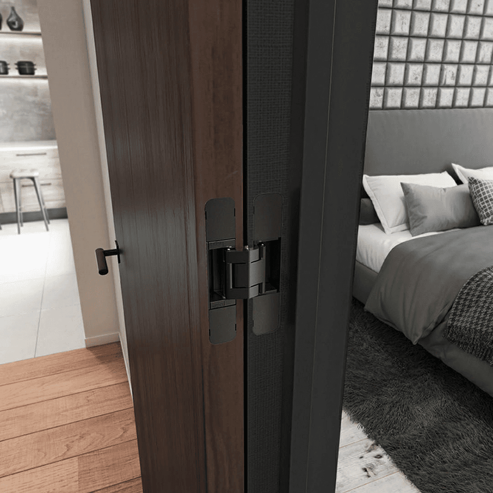 HES3D-120 3-Way Adjustable Concealed Hinge, Black Alt 19 - Image