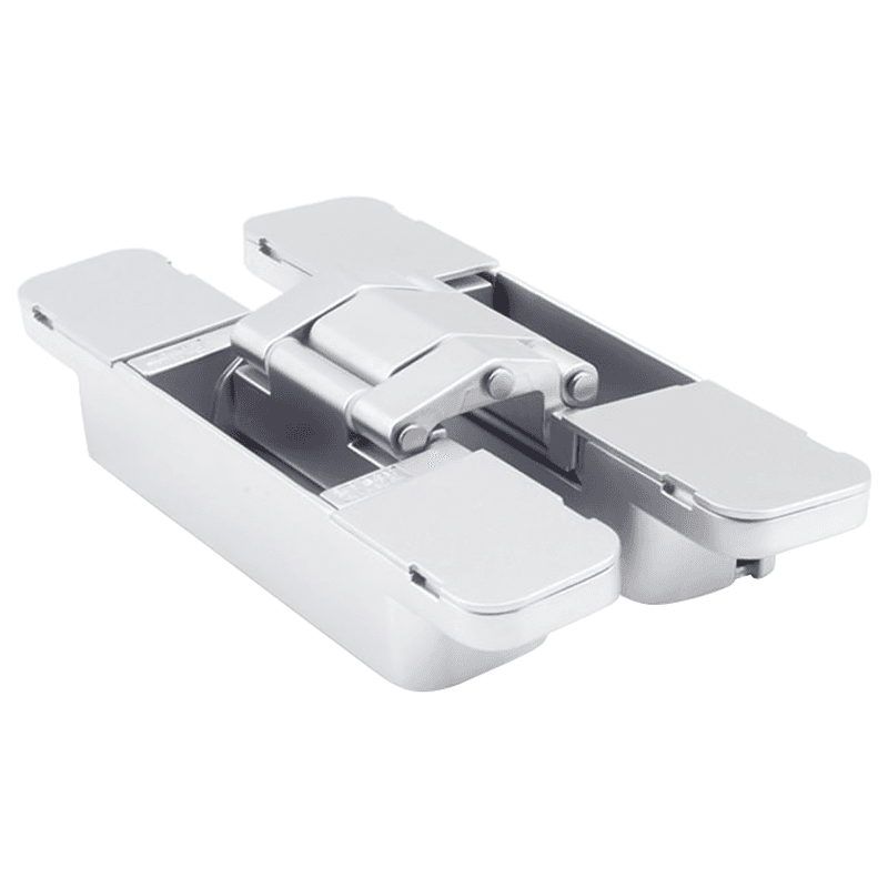 HES3D 3-Way Adjustable Concealed Hinge, Dull Chrome Alt 1 - Image