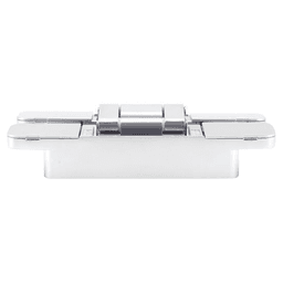 HES3D 3-Way Adjustable Concealed Hinge, Dull Chrome Alt 2 - Image