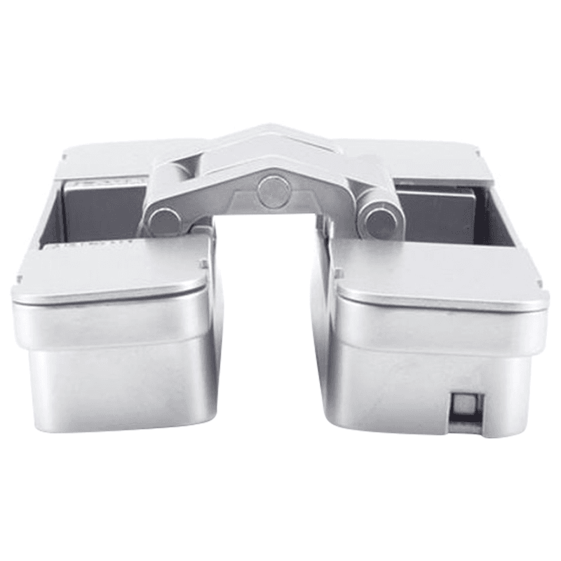 HES3D 3-Way Adjustable Concealed Hinge, Dull Chrome Alt 3 - Image