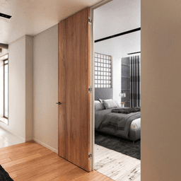 HES3D 3-Way Adjustable Concealed Hinge, Dull Chrome Alt 7 - Image