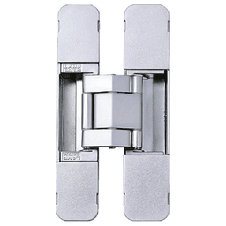 HES3D 3-Way Adjustable Concealed Hinge, Dull Chrome Main - Image
