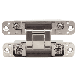 HES3D-120 3-Way Adjustable Concealed Hinge, Dull Nickel Alt 12 - Image