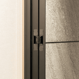 HES3D-120 3-Way Adjustable Concealed Hinge, Dull Nickel Alt 18 - Image