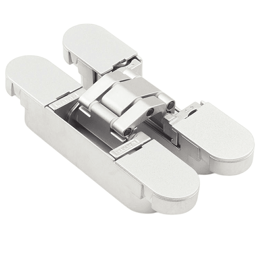 HES3D-90 3-Way Adjustable Concealed Hinge, Dull Chrome Alt 1 - Image