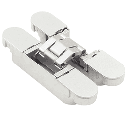 HES3D-90 3-Way Adjustable Concealed Hinge, Dull Chrome Alt 1 - Image
