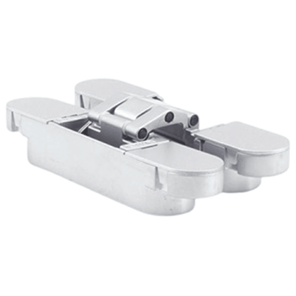 HES3D-90 3-Way Adjustable Concealed Hinge, Dull Chrome Alt 2 - Image