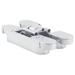 HES3D-90 3-Way Adjustable Concealed Hinge, Dull Chrome Alt 2 - Image