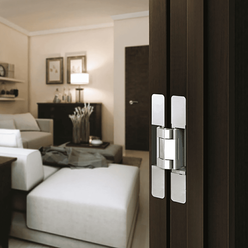 HES3D-E190 3-Way Adjustable Concealed Hinge with UL Rated, Polished Nickel Alt 9 - Image