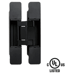 HES3D-W190 3-Way Adjustable Concealed Hinge for Cladded Doors with UL Rated, Black Main - Image