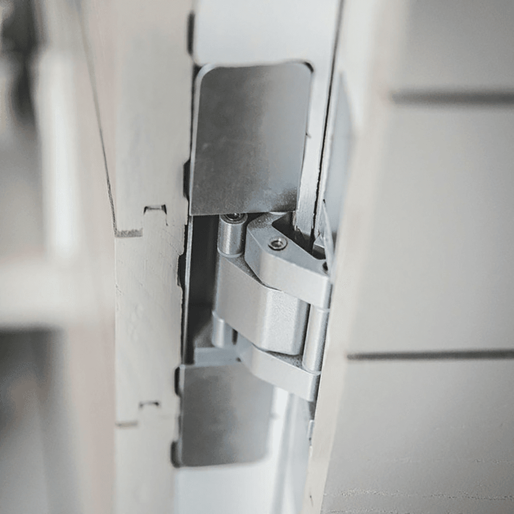 HES3D-W190 3-Way Adjustable Concealed Hinge for Cladded Doors with UL Rated, Dull Nickel Alt 14 - Image