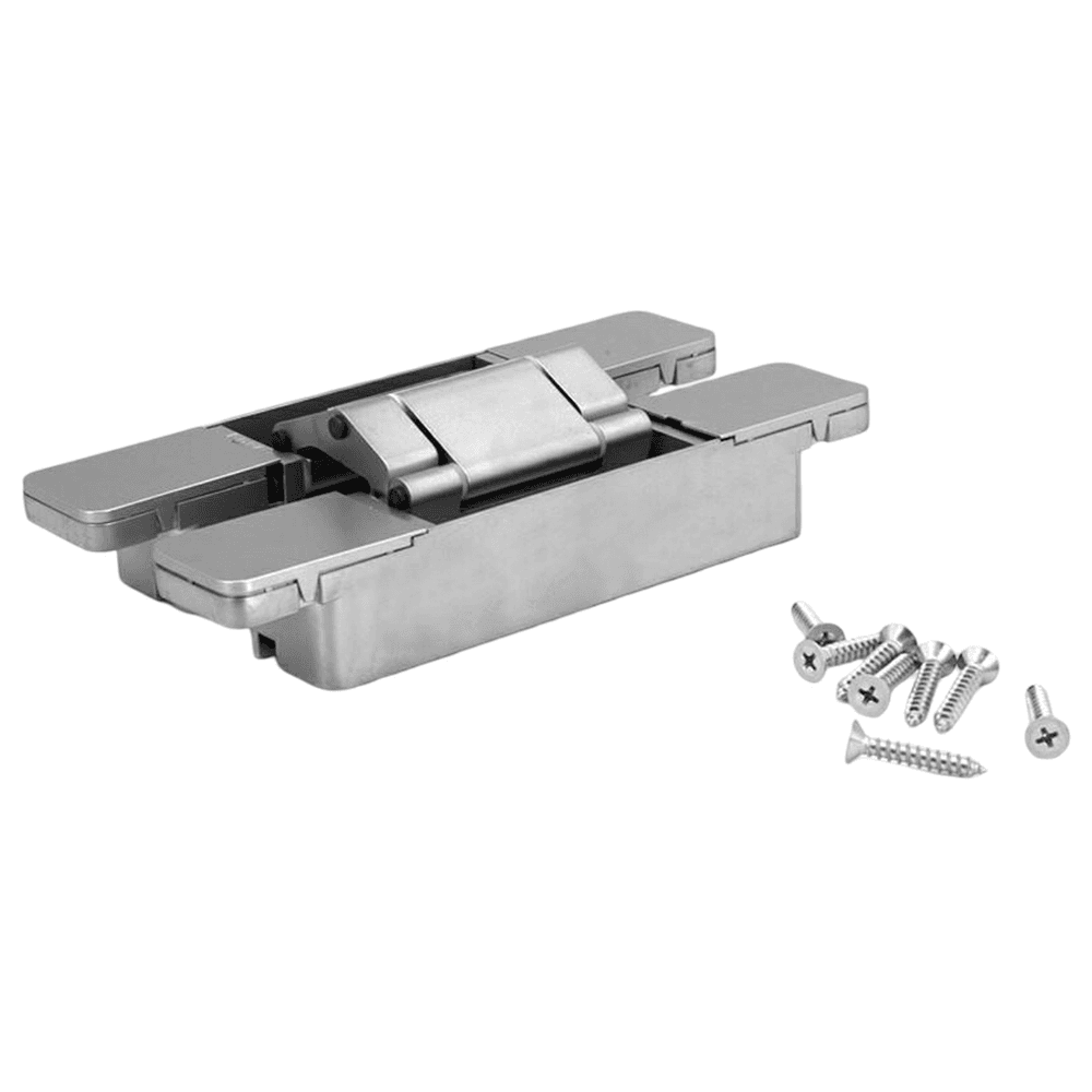 HES3D 3-Way Adjustable Concealed Hinge, Polished Nickel Alt 5 - Image