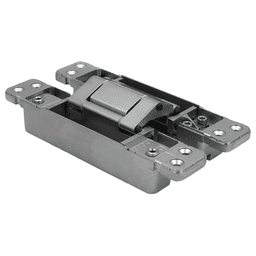 HES3D 3-Way Adjustable Concealed Hinge, Polished Nickel Alt 6 - Image