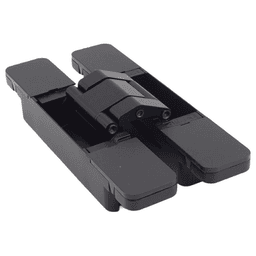HES3D-E160 3-Way Adjustable Concealed Hinge, Black Alt 1 - Image