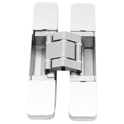HES3D-E160 3-Way Adjustable Concealed Hinge, Dull Chrome Alt 1 - Image