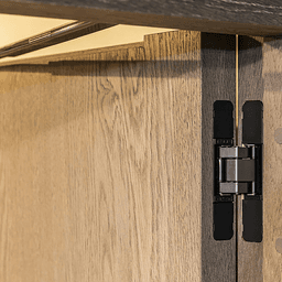 HES3D-E160 3-Way Adjustable Concealed Hinge, Dull Chrome Alt 10 - Image