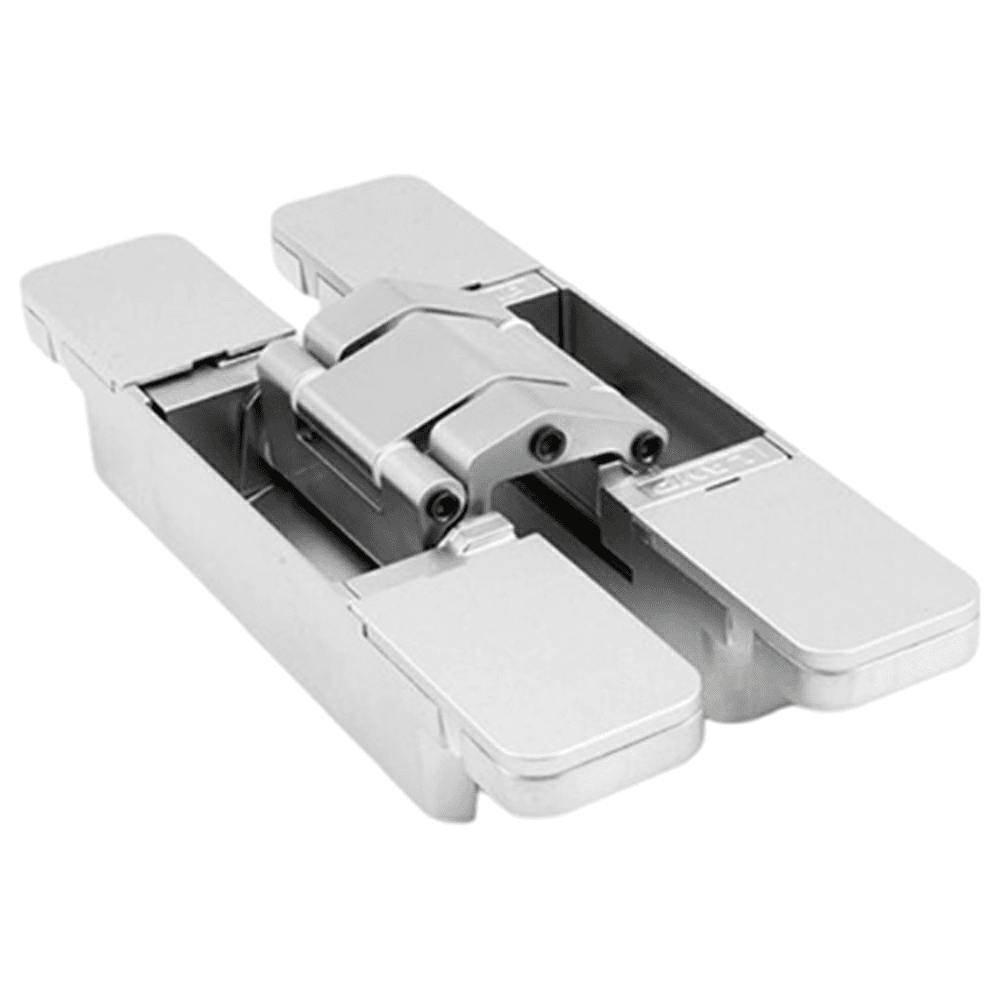 HES3D-E160 3-Way Adjustable Concealed Hinge, Dull Chrome Alt 3 - Image