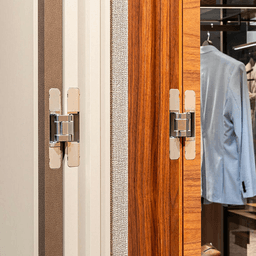 HES3D-E160 3-Way Adjustable Concealed Hinge, Dull Chrome Alt 5 - Image