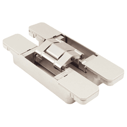 HES3D-E160 3-Way Adjustable Concealed Hinge, Dull Nickel Alt 3 - Image