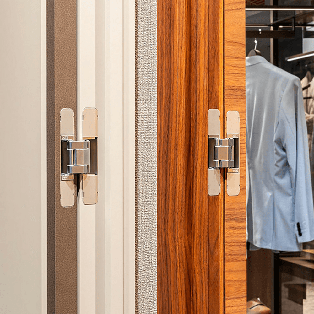 HES3D-E160 3-Way Adjustable Concealed Hinge, Dull Nickel Alt 8 - Image