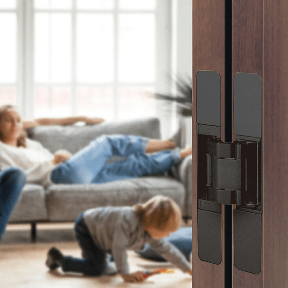 HES3D-E190 3-Way Adjustable Concealed Hinge with UL Rated, White Alt 10 - Image