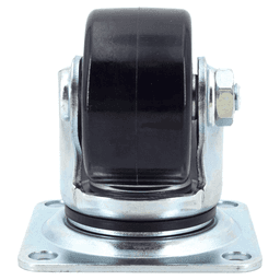 3-9/16" x 3-5/8" Low Profile Heavy Duty Caster with Bearing, Clear Zinc Chromate Alt 3 - Image