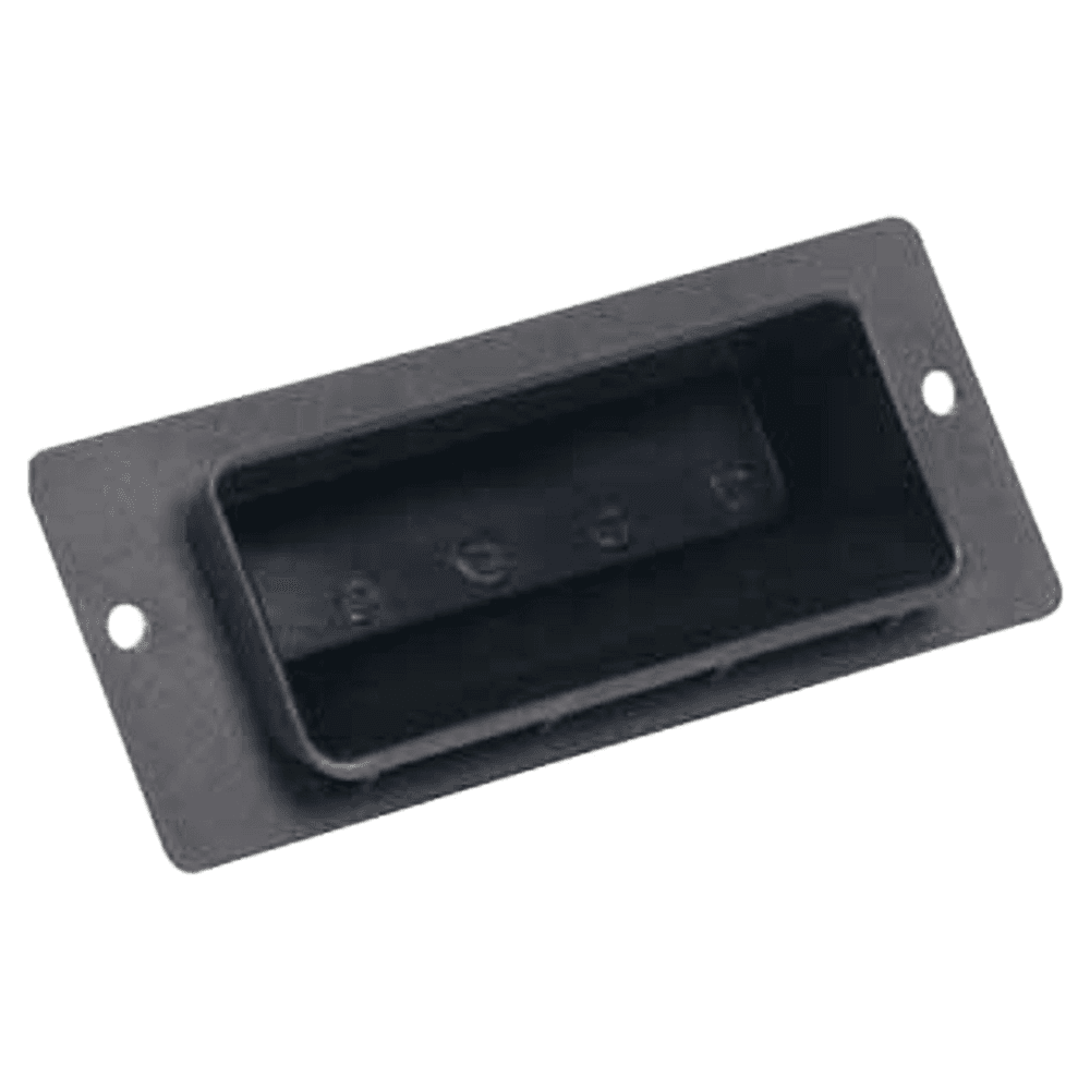 5-5/16" Cabinet Recessed Flush Pull, Black Main - Image