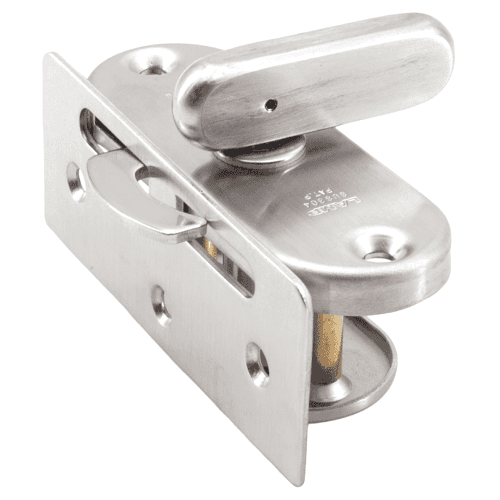 3-3/8" Sliding Door Latch with Indicator Lever, Satin Alt 1 - Image