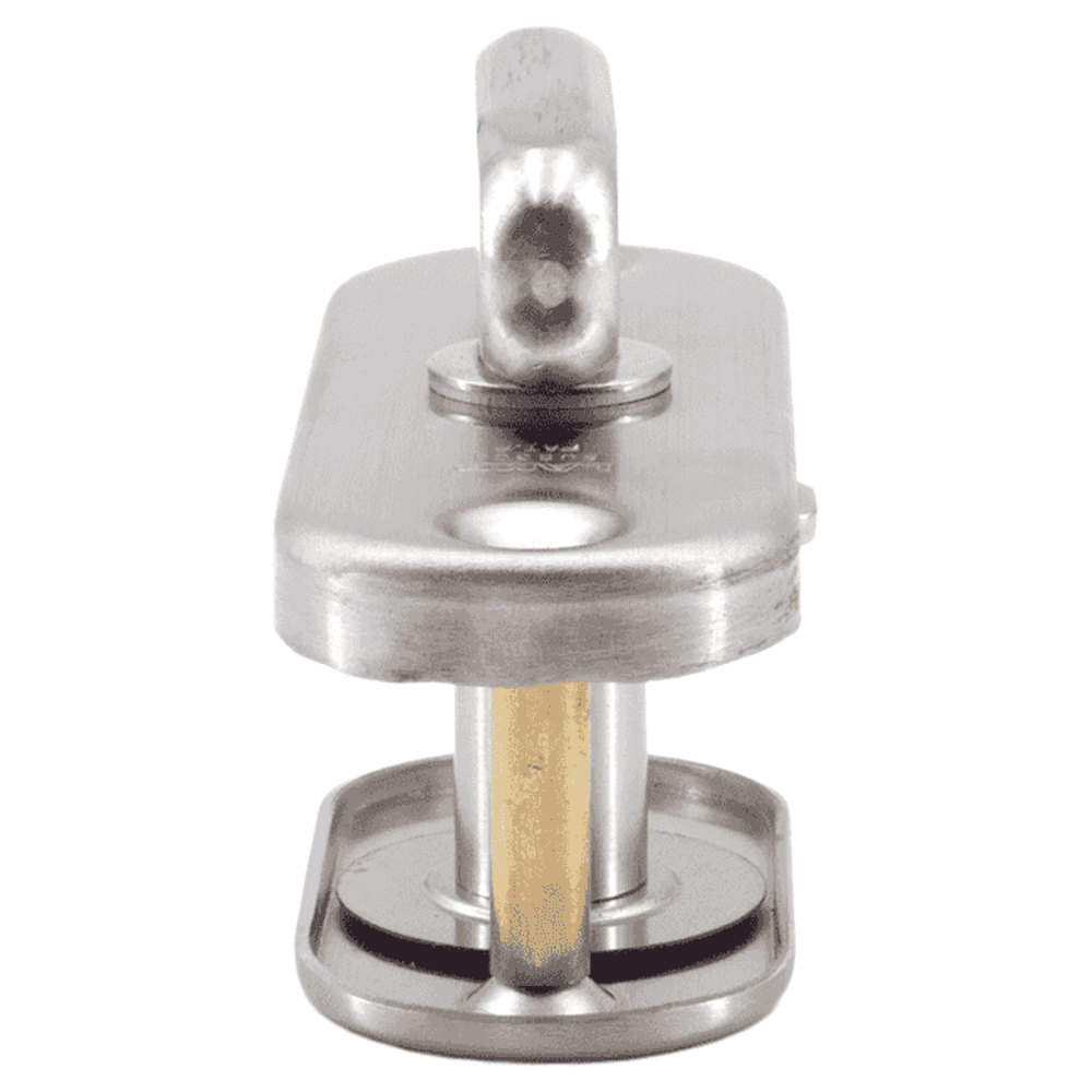 3-3/8" Sliding Door Latch with Indicator Lever, Satin Alt 4 - Image