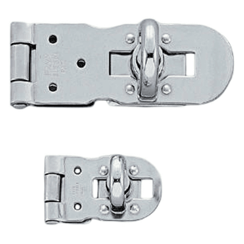 1-5/8" Screw-On Flathead Hasp, Polished Alt 1 - Image