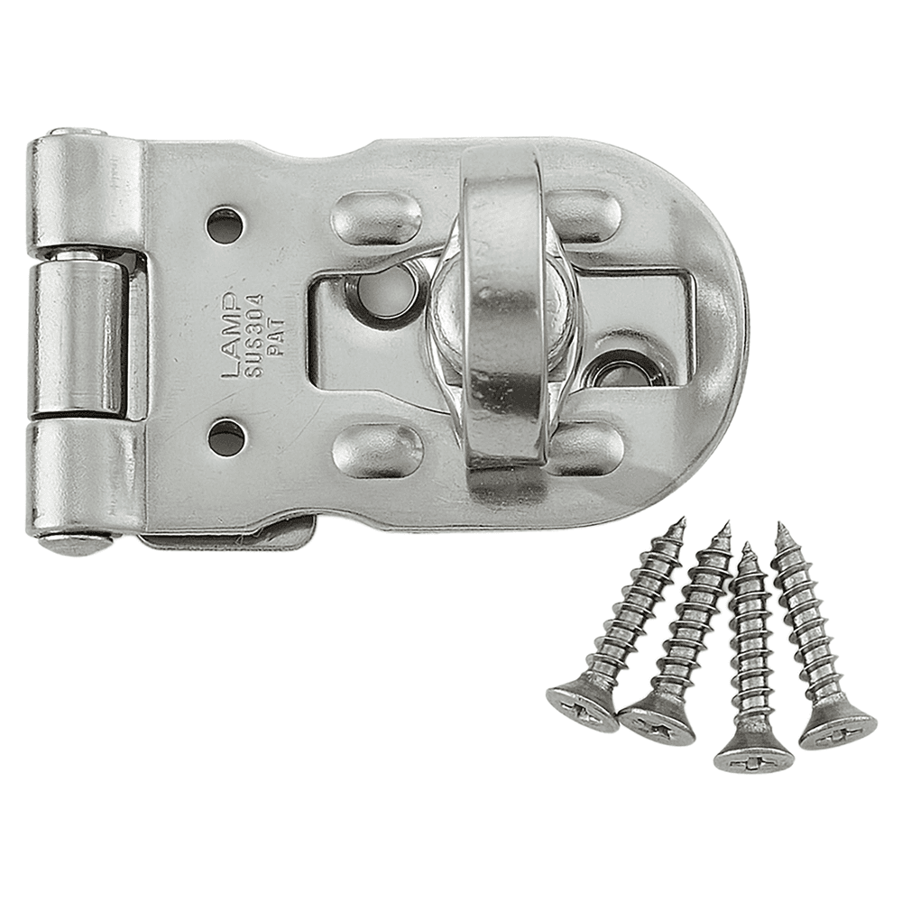 1-5/8" Screw-On Flathead Hasp, Polished Main - Image