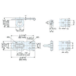 2-9/16" Screw-On Flathead Hasp, Polished Alt 3 - Image