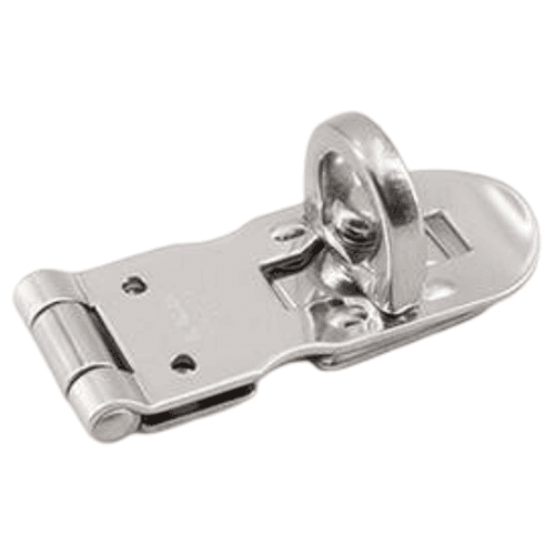 2-9/16" Screw-On Flathead Hasp, Polished Main - Image