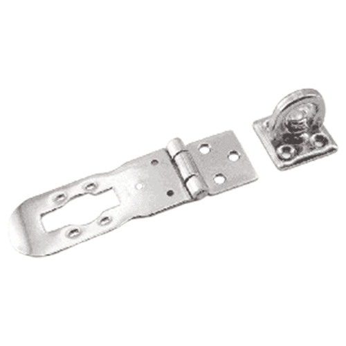 2-61/64" Screw-On Flathead Hasp, Polished Alt 3 - Image
