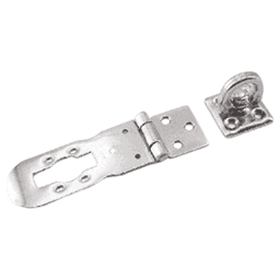 2-61/64" Screw-On Flathead Hasp, Polished Alt 3 - Image