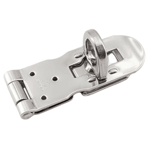 2-61/64" Screw-On Flathead Hasp, Polished Main - Image