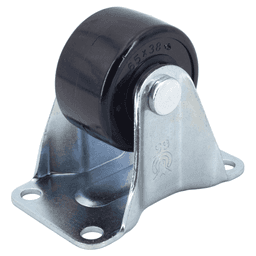 4-3/8" Low Profile Heavy Duty Caster, Clear Zinc Chromate Alt 1 - Image