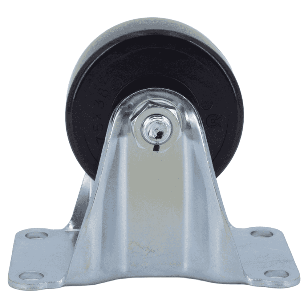 4-13/16" Low Profile Heavy Duty Caster, Clear Zinc Chromate Alt 3 - Image