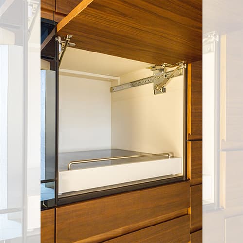 14&quot; Single Soft-Closing Flipper Door Mechanism, 15mm - 20mm Door Thickness Alt 2 - Image