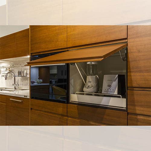 16" Double Soft-Closing Receding Door Mechanism, Nickel, 18mm - 30mm Door Thickness - Alt Image 2