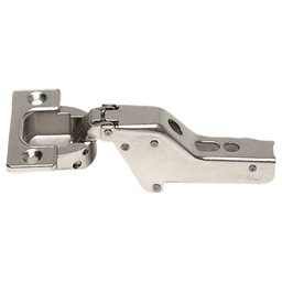 93° Opening Standard Euro Hinge, Free Swinging, Nickel, Inset Main - Image