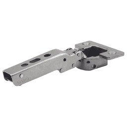 93° Opening Steel Standard Euro Hinge, Free Swinging, 1" Overlay, Black Nickel Alt 1 - Image